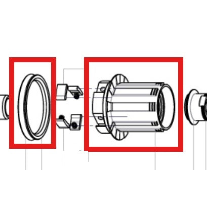 MAVIC ITS-4 FREEWHEEL BODY + SEAL 2013 (WITHOUT KEYS)
