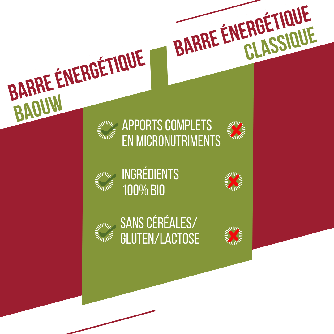BAOUW ORGANIC EXTRA Raspberry-Pistachio Energy Bar (50 g)