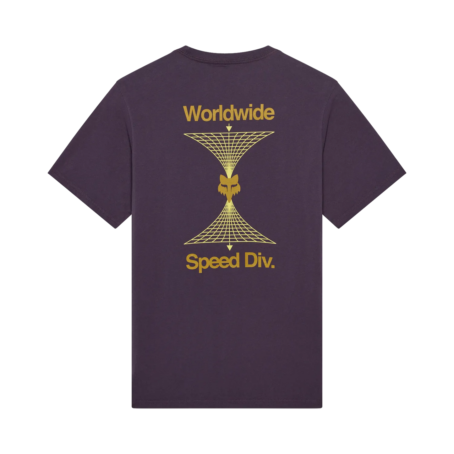 T-shirt FOX IMAGE PRINT 195 ORIGINAL Kortärmad Lila Plommon Perfekt