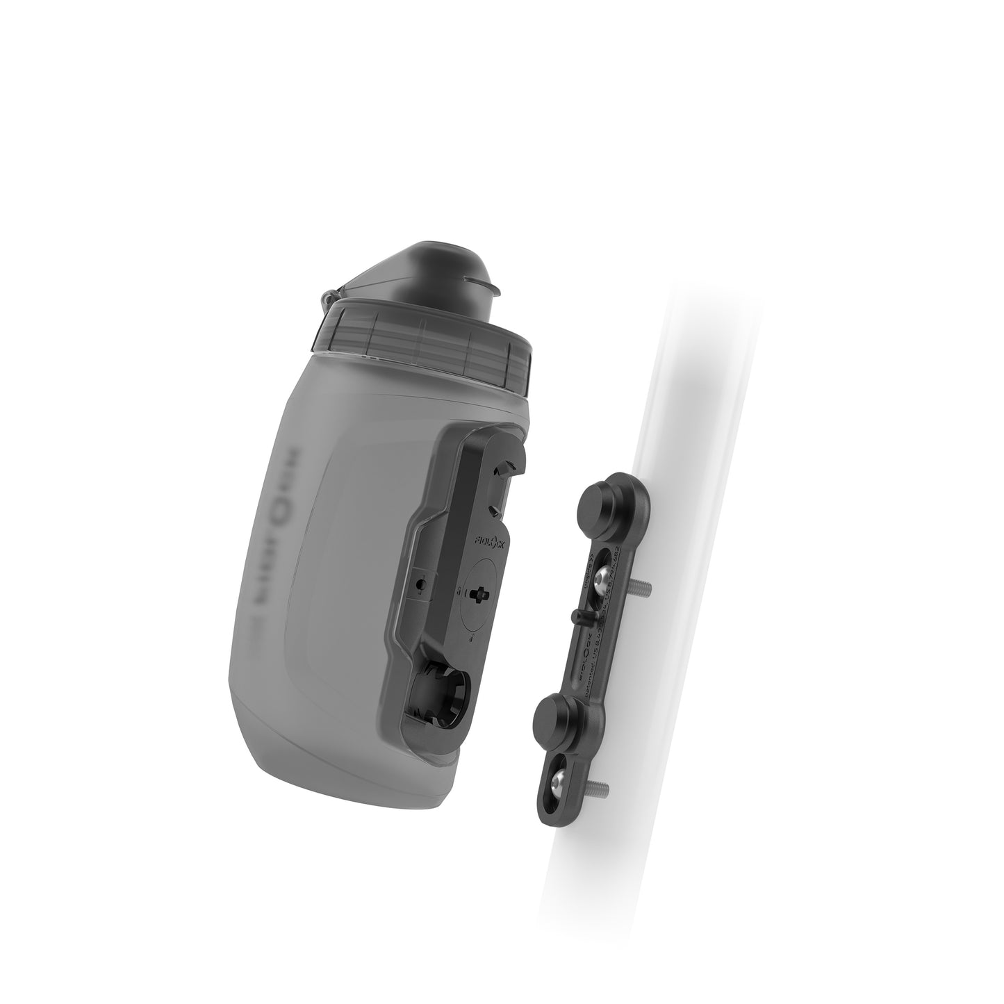 Bottle and bottle cage kit FIDLOCK TWIST Black