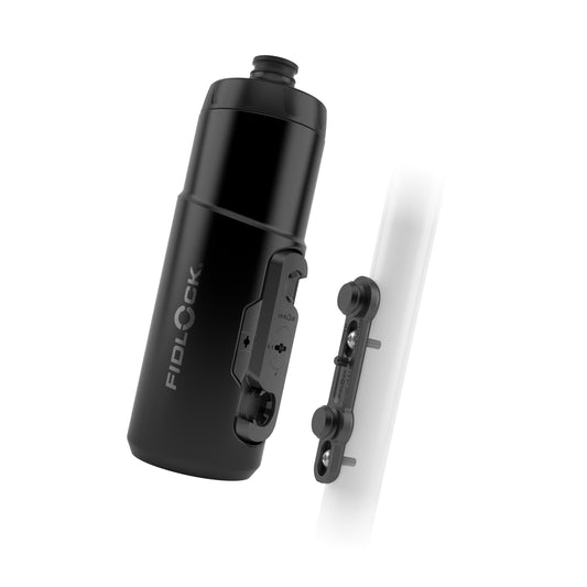 Bottle and bottle cage kit FIDLOCK TWIST BIKE BASE 600 ml Black