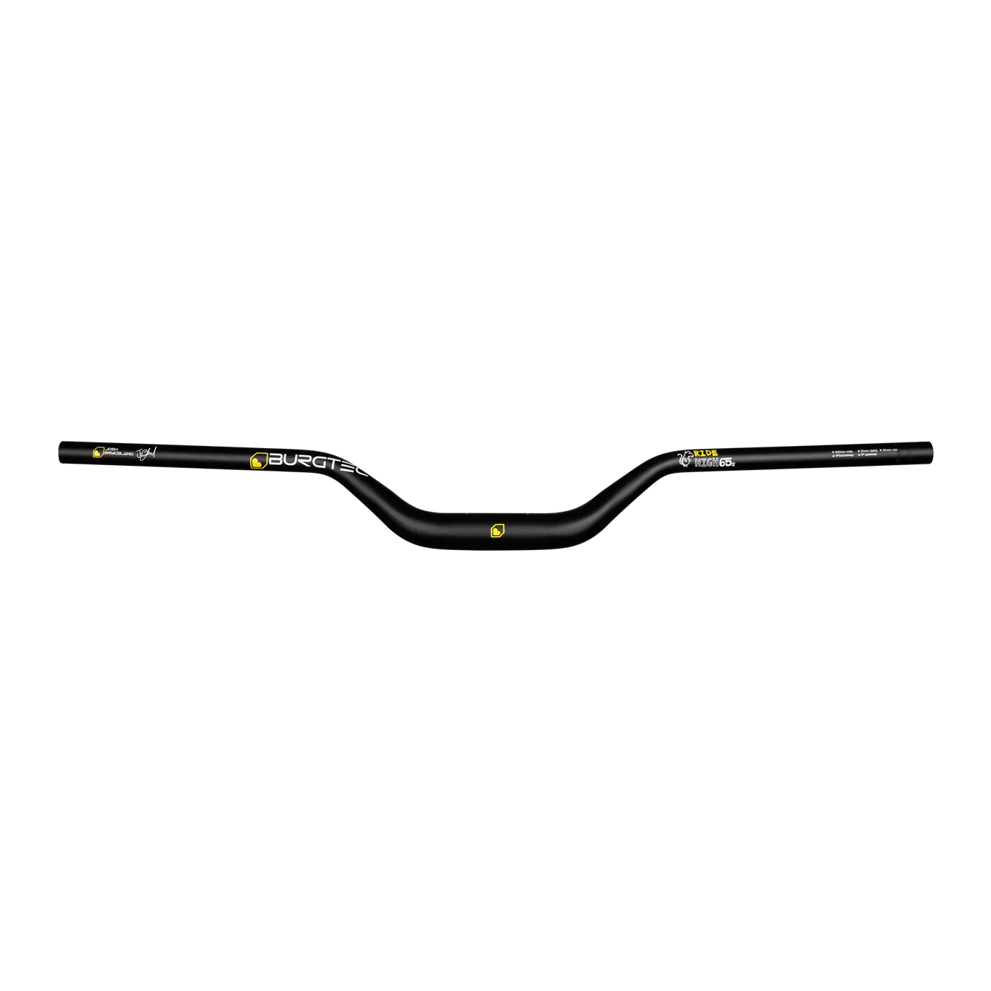 Handbars BURGTEC RIDE HIGH JOSH BRYCELAND SIGNATURE Rise 65mm 800mm Black