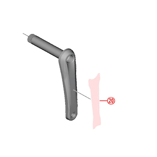 Kit of 2 Adhesive Protective Covers for SHIMANO XT FC-M8100 165/170 mm Crankarms #Y0J698070