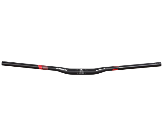 SPANK SPIKE 800 VIBROCORE Rise 15mm 31,8/800mm Svart/rött styre
