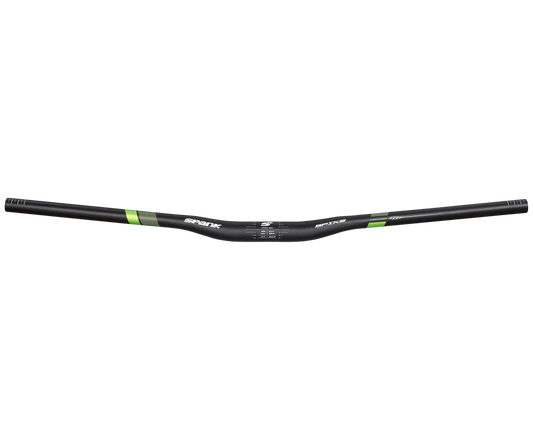 SPANK SPIKE 800 VIBROCORE Rise 15mm 31,8/800mm Svart / Grönt styre