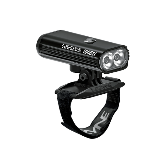 LEZYNE HELMET LITE DRIVE 1000XL frontljus Svart