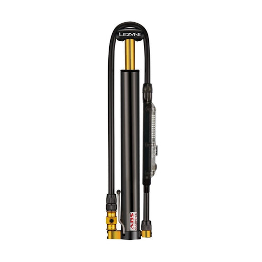 LEZYNE MICRO FLOOR DRIVE DIGITAL HVG Kompakt fotpump Svart