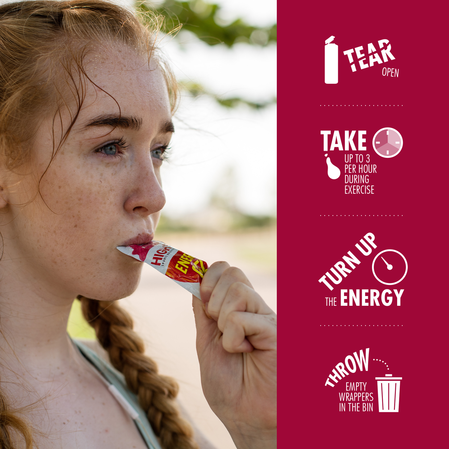 HIGH5 ENERGY GEL (40g) Red berries
