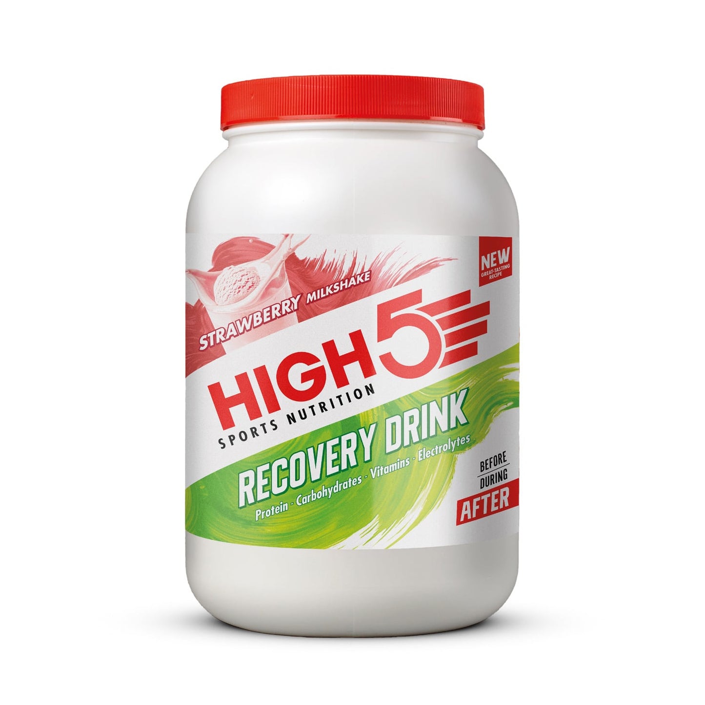 High5 RECOVERY DRINK (1,6 kg) Jordgubbsmilkshake