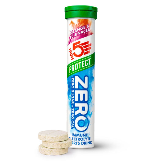 Boisson Anticrampe HIGH5 ZERO PROTECT Tube of 20 Orange & Echinacea tablets