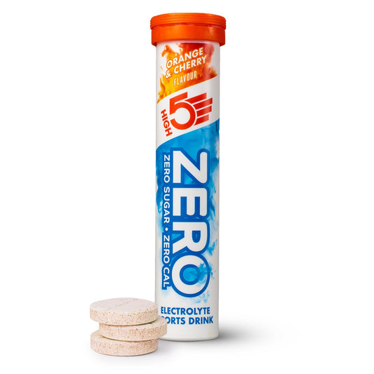 High5 ZERO Anti-Cramp Drink Tube med 20 tabletter Orange och Cherry