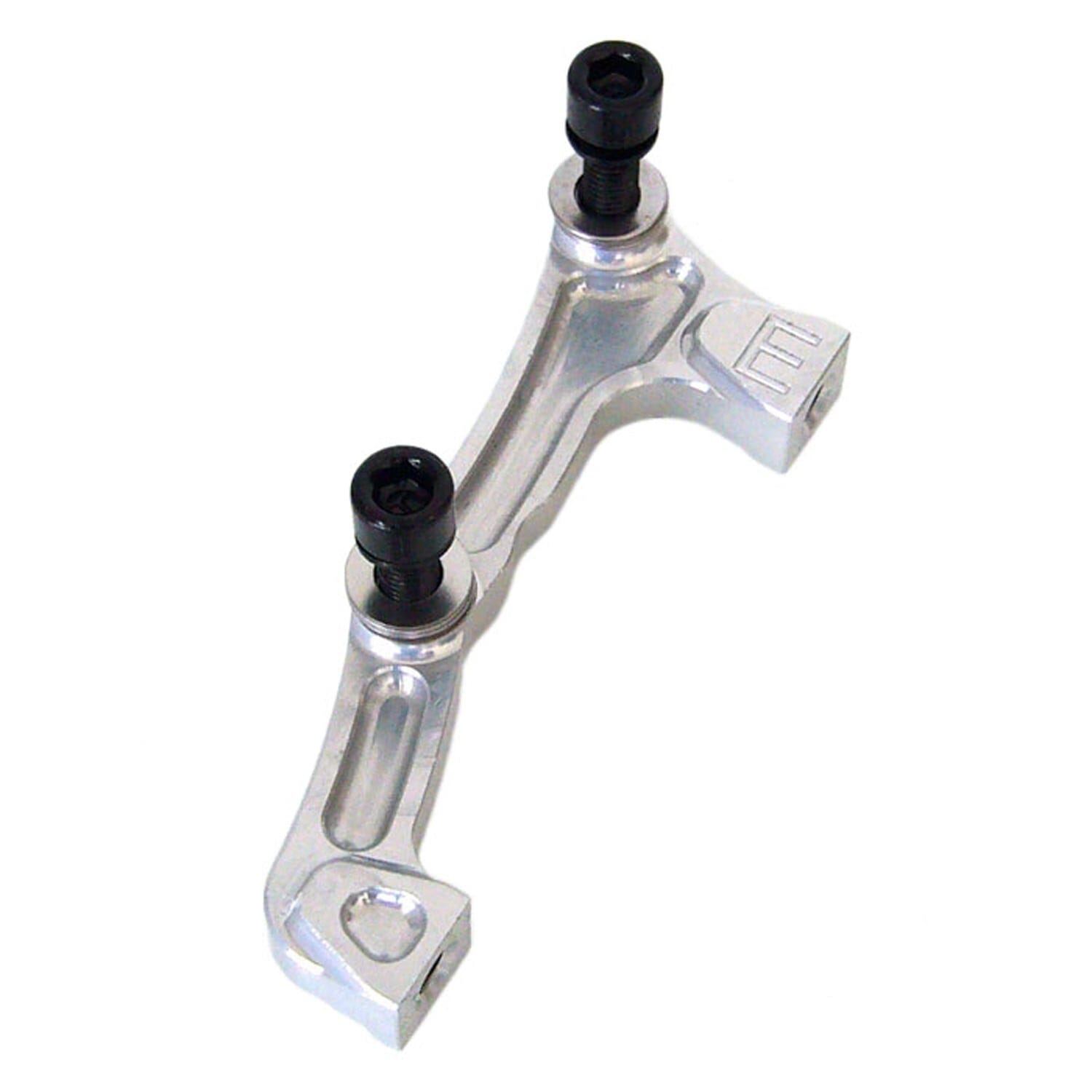 Front Caliper Adapter PM / IS FOX 40 HOPE 203 mm Disc #HBME Silver