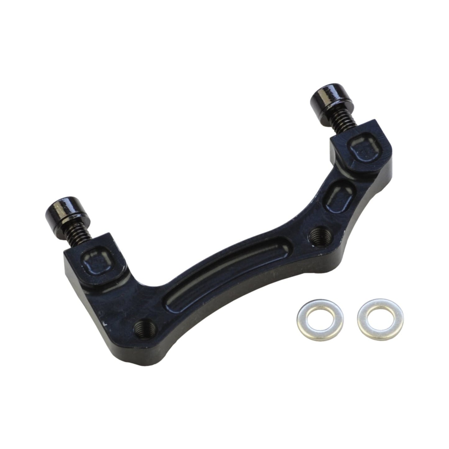 Adapter för främre/bakre bromsok PM / IS HOPE (fram 203 mm / bak 183 mm) #HBMB Svart