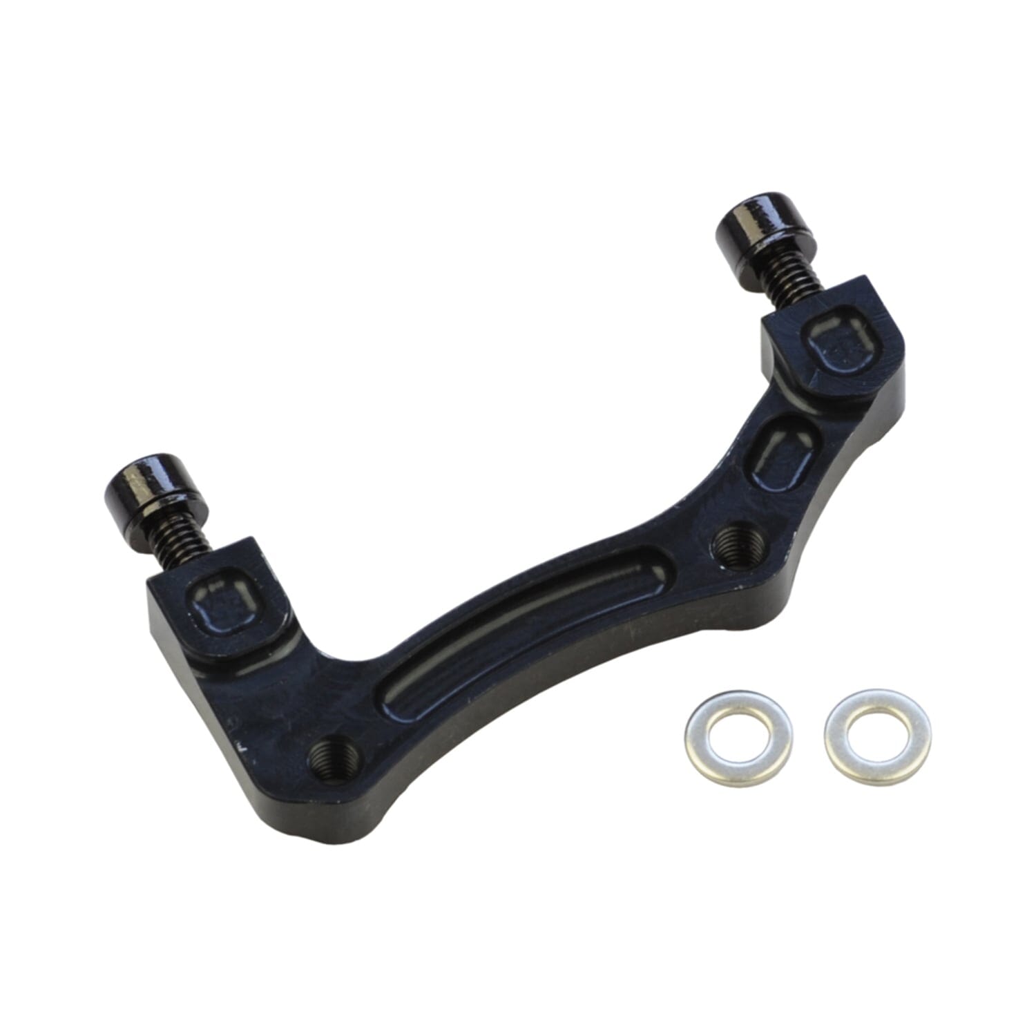Adapter för främre/bakre bromsok PM / IS HOPE (fram 203 mm / bak 183 mm) #HBMB Svart