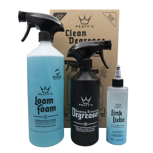 Maintenance Kit PEATY'S WASH DEGREASE LUBRICATE STARTER PACK