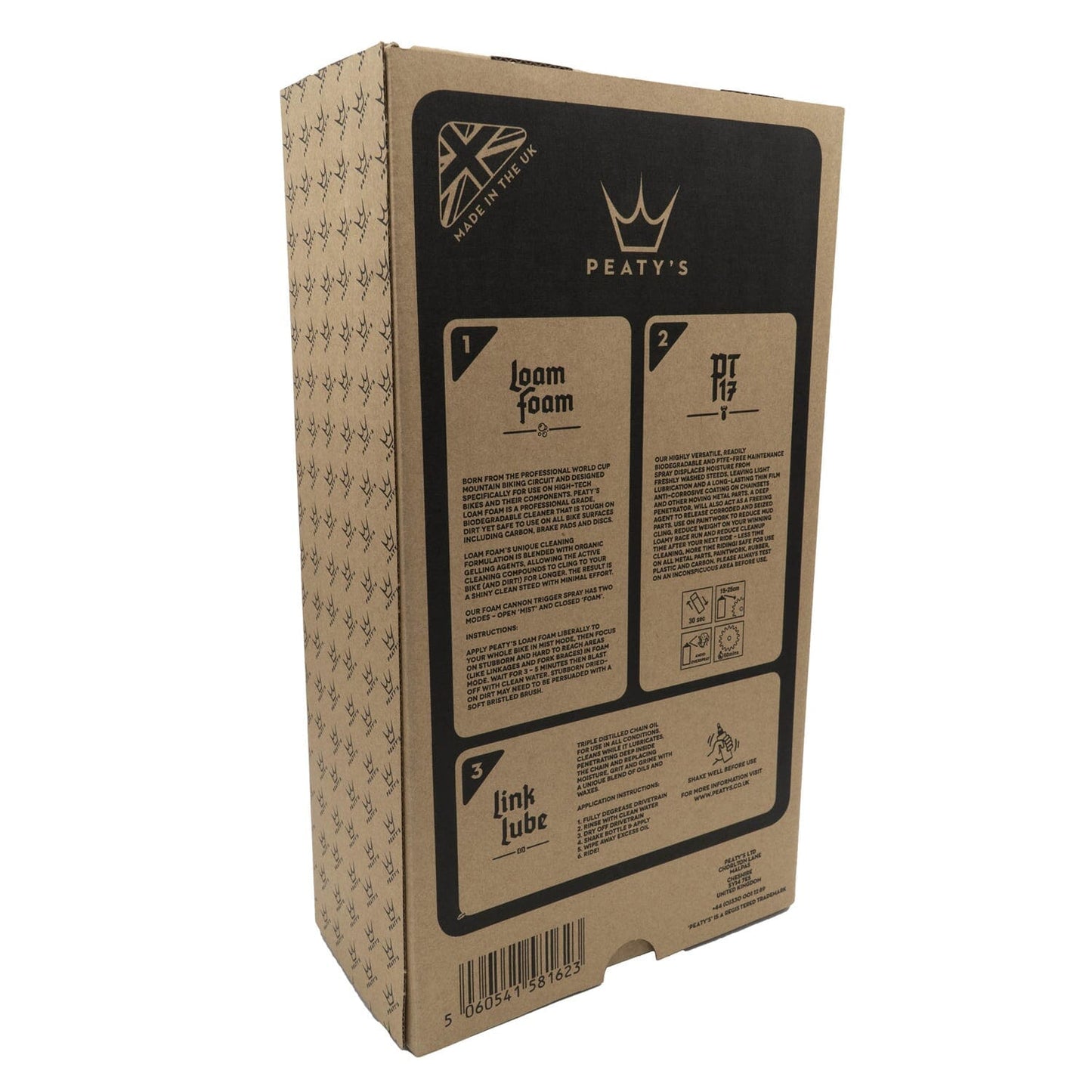 Underhållssats PEATY'S WASH PREVENT LUBRICATE STARTER PACK