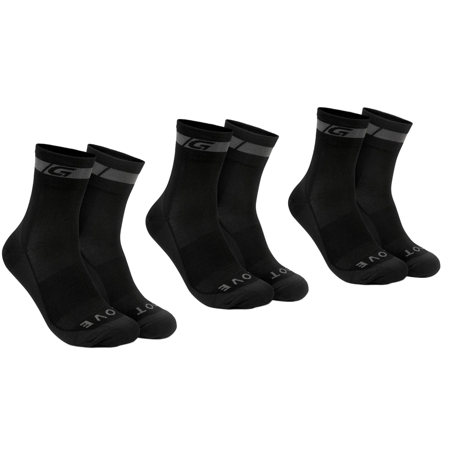 GRIPGRAB MERINO REGALAR strumpor Svart (x3)