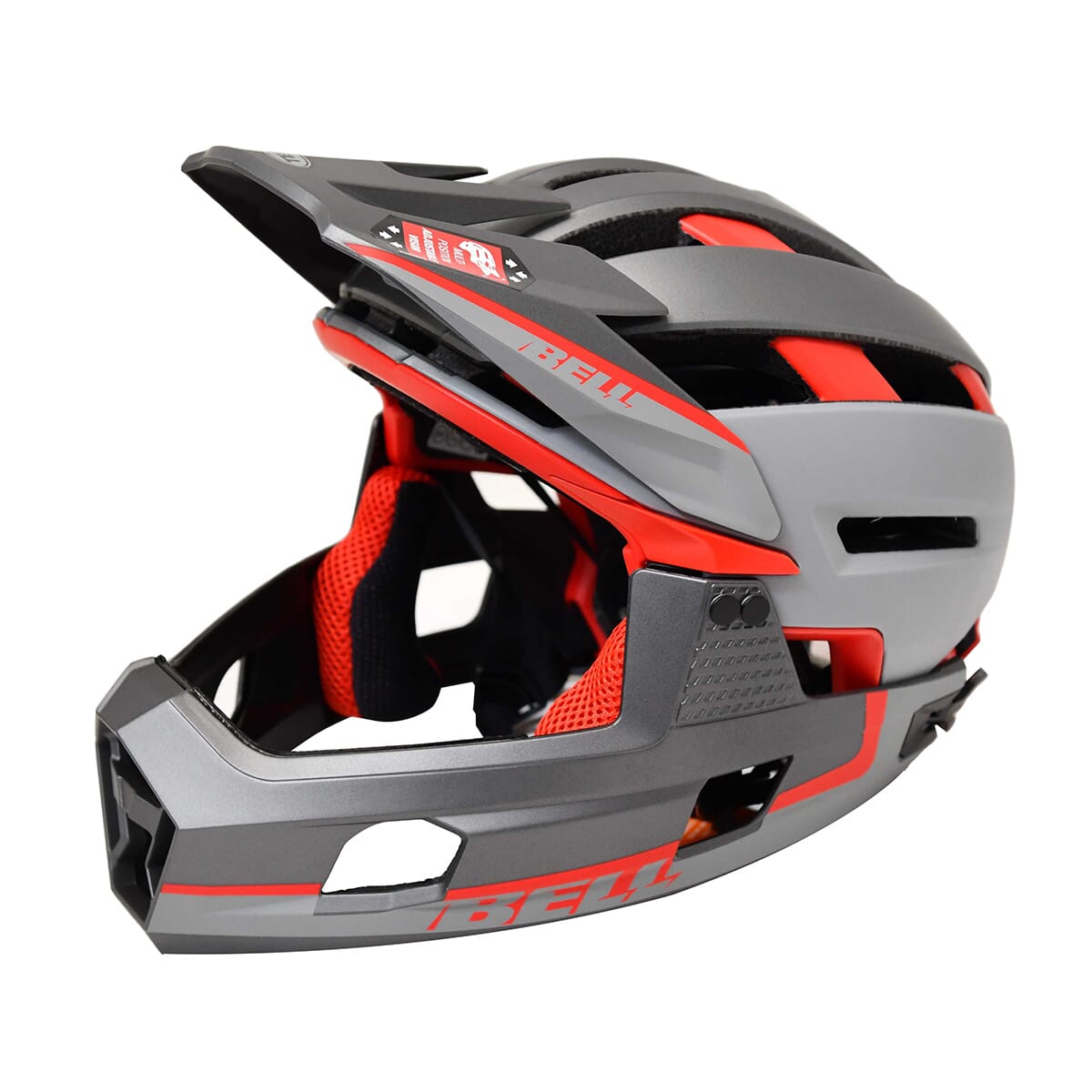 BELL SUPER AIR R MIPS MTB-hjälm Grå/Röd