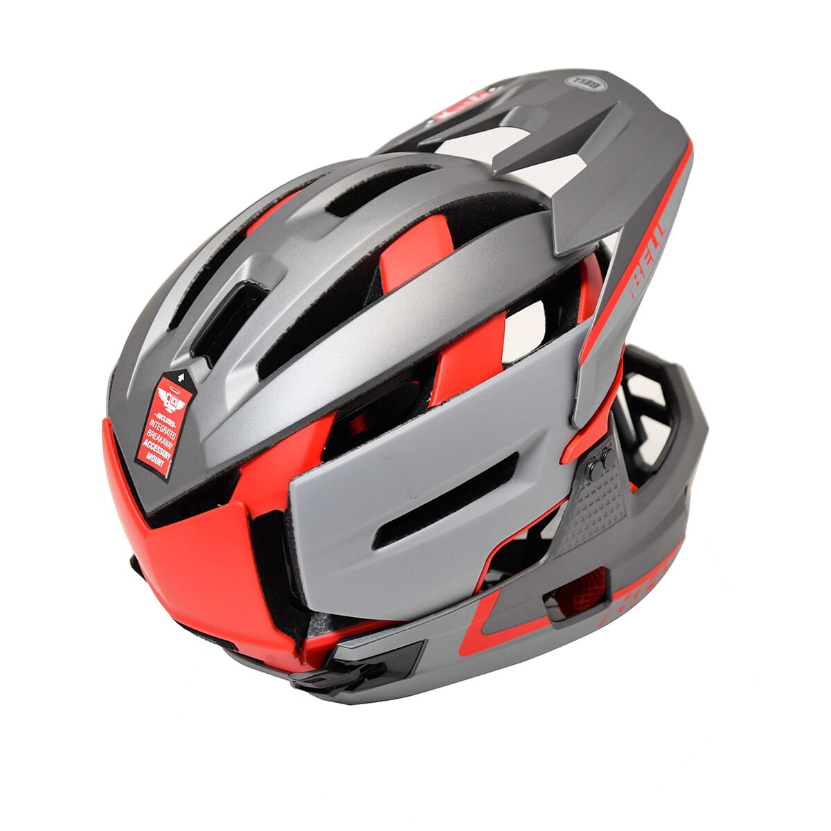 BELL SUPER AIR R MIPS MTB-hjälm Grå/Röd