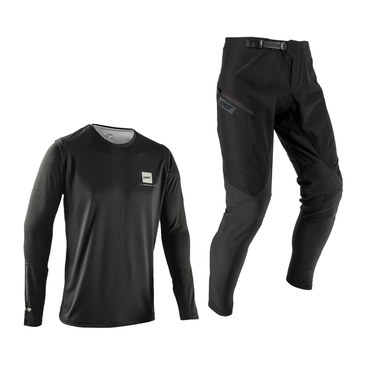 LEATT MTB GRAVITY 1.0 Junior Jersey + Pants Kit Black