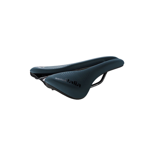 Sadel SELLE ITALIA NOVUS BOOST EVO GRAVEL SUPERFLOW TM L Rails Manganblå