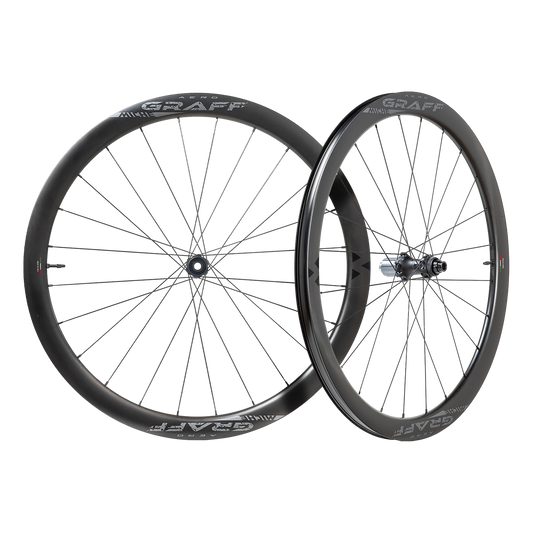 Par MICHE GRAFF AERO DISC Tubeless Ready-hjul (centerlås)