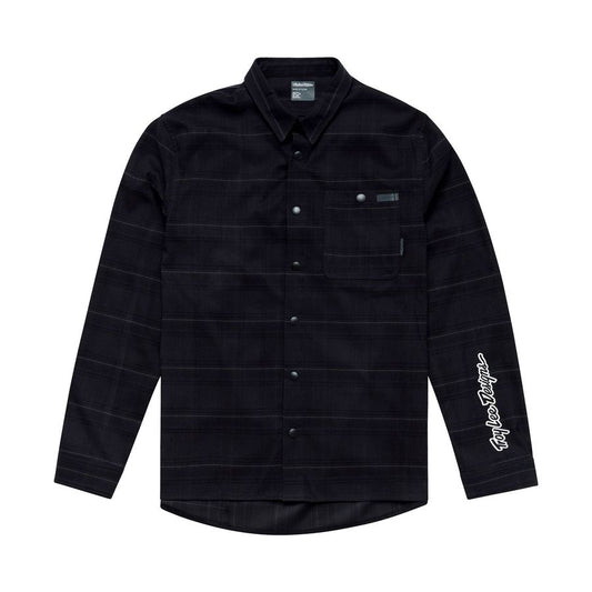 TROY LEE GRIND DESIGNS FLANNEL PLAID Carbon technical shirt