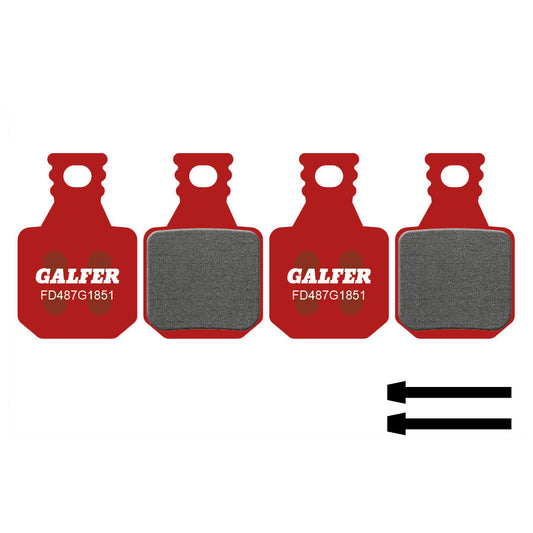 GALFER ADVANCED Magura MT5 / MT7 semimetalliska bromsbelägg (4 kolvar)