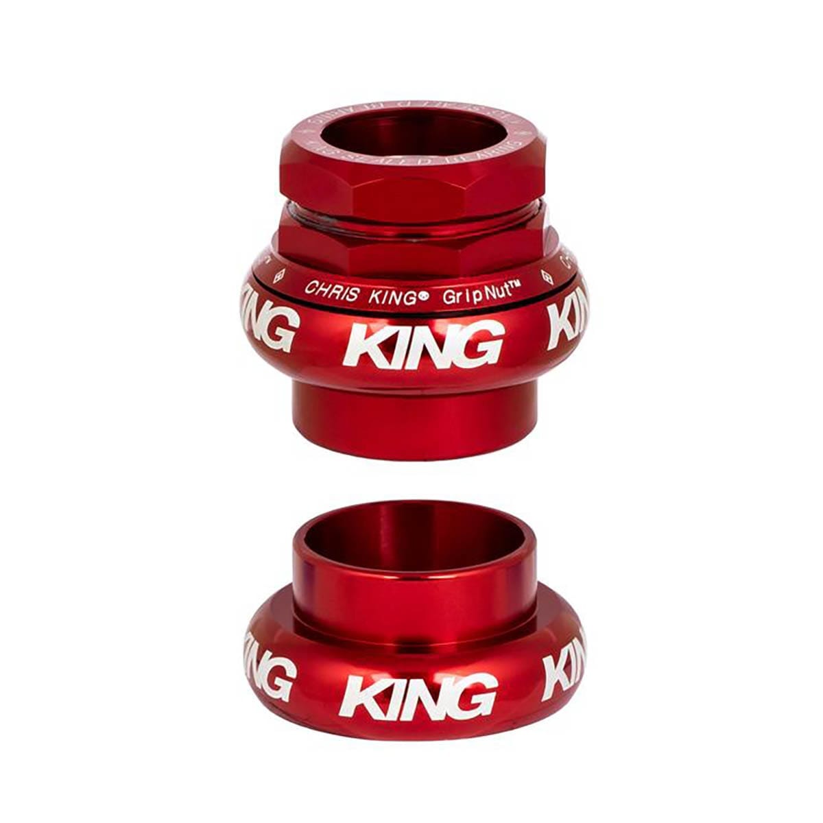 CHRIS KING GRIPNUT 1" externt headset EC30/EC30 Röd