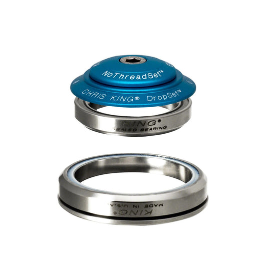 Integrerat headset CHRIS KING DROPSET 5 1"1/8-1.5" IS42/IS52 Turkos