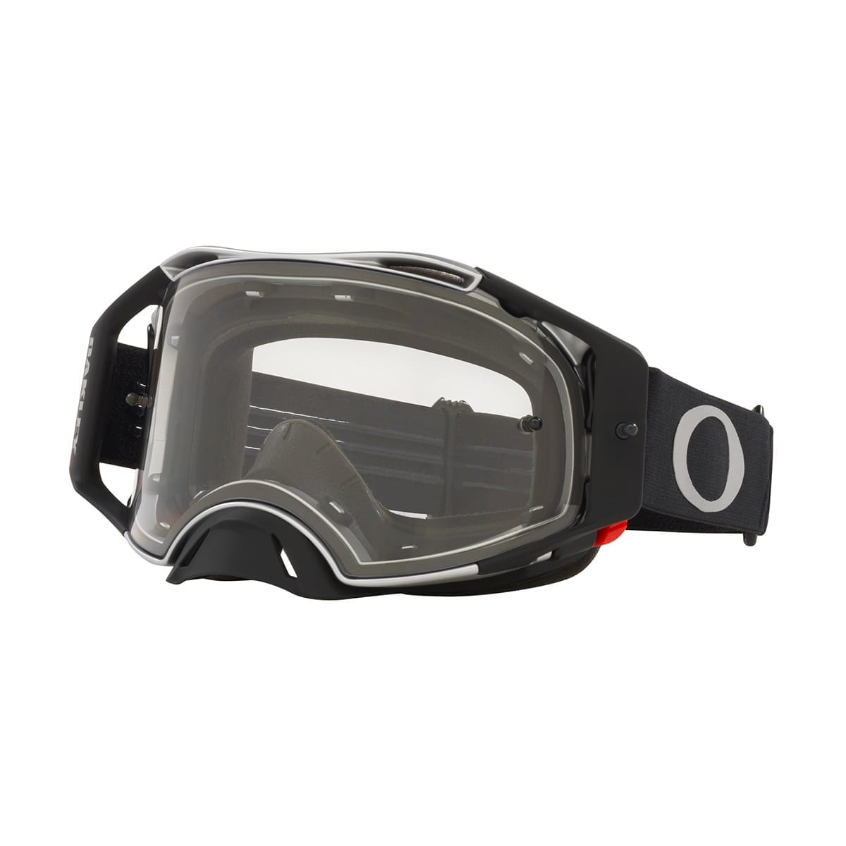 OAKLEY AIRBRAKE MX Tuff Blocks Black Gunmetal Clear Skyddsglasögon