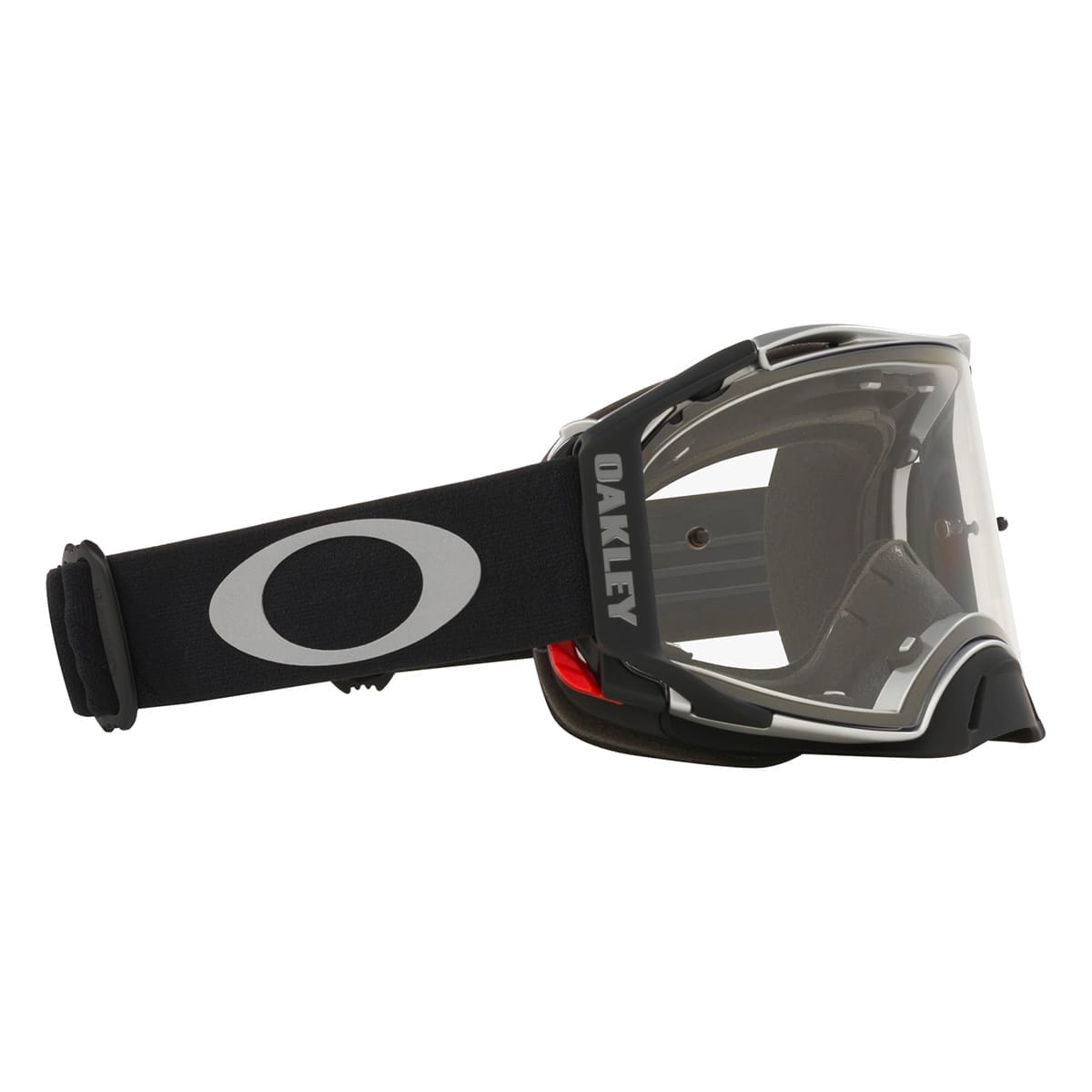 OAKLEY AIRBRAKE MX Tuff Blocks Black Gunmetal Clear Skyddsglasögon