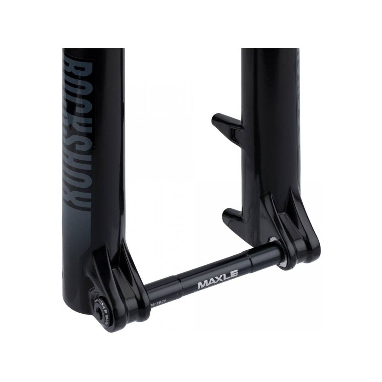 ROCKSHOX RECON SILVER RL REMOTE 27,5" SoloAir avsmalnande gaffelaxel 9x100 QR Svart