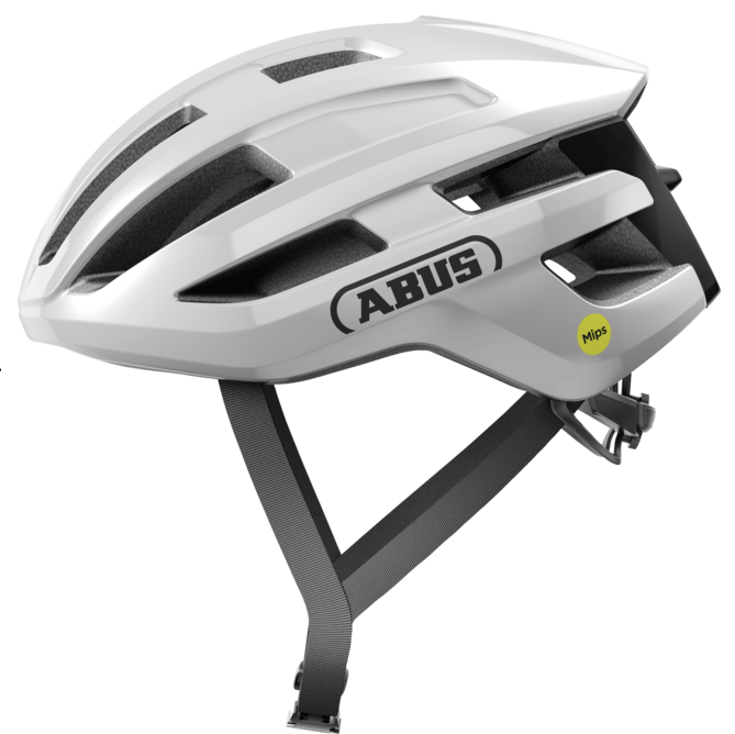 ABUS POWERDOME MIPS Road Helmet Brilliant White