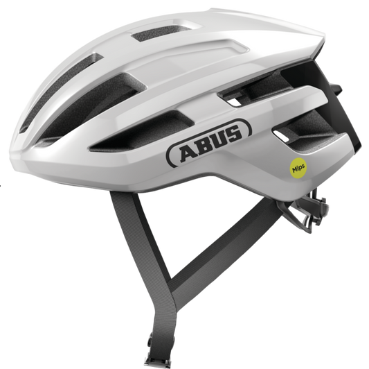 ABUS POWERDOME MIPS landsvägshjälm Brilliant White