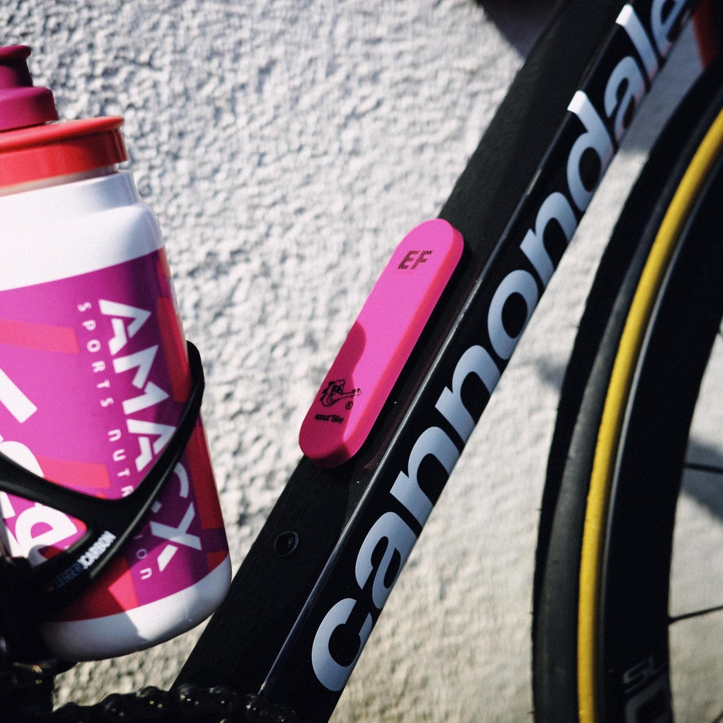 Larm och spårare för cykel KNOG SCOUT Limited Edition E.F. Pro Cycling Pink
