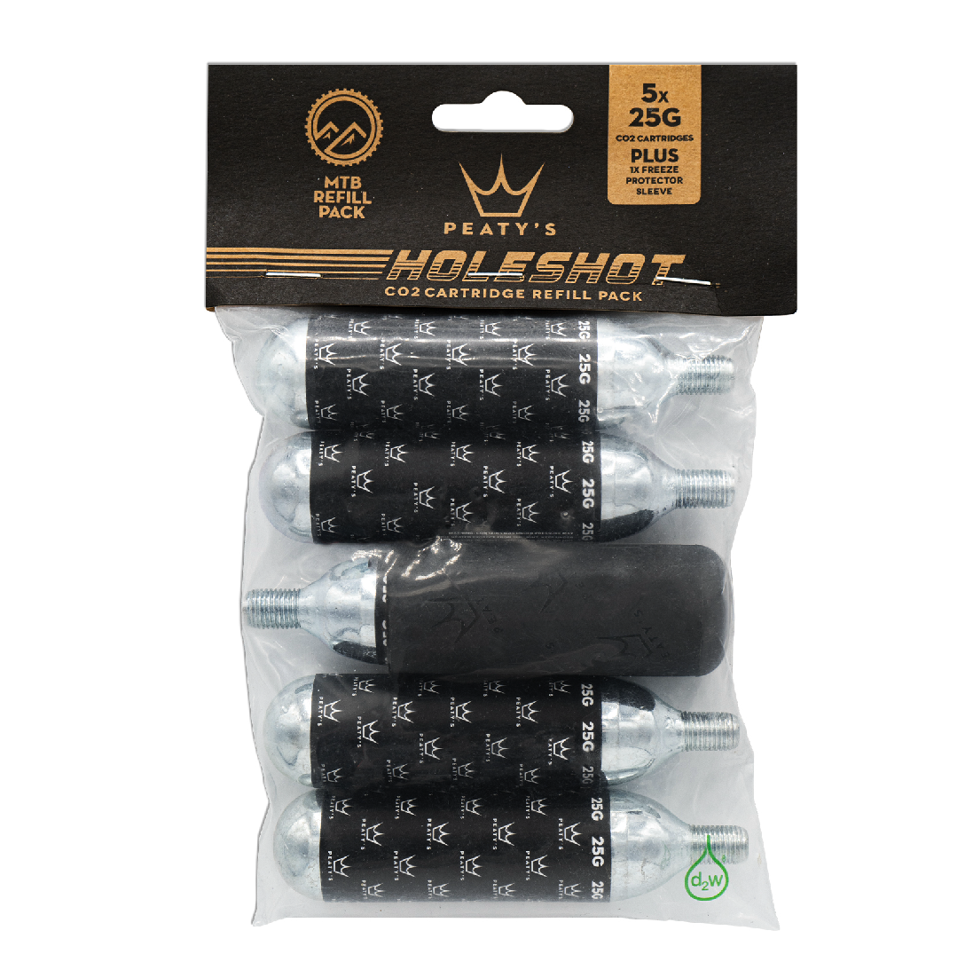 PEATY'S HOLESHOT CO2 cartridge MTB threaded (x5)