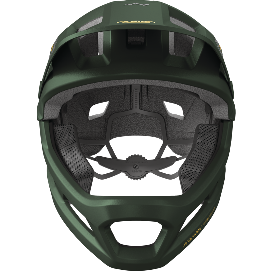 ABUS YOUDROP FF Junior Moss Green MTB-hjälm
