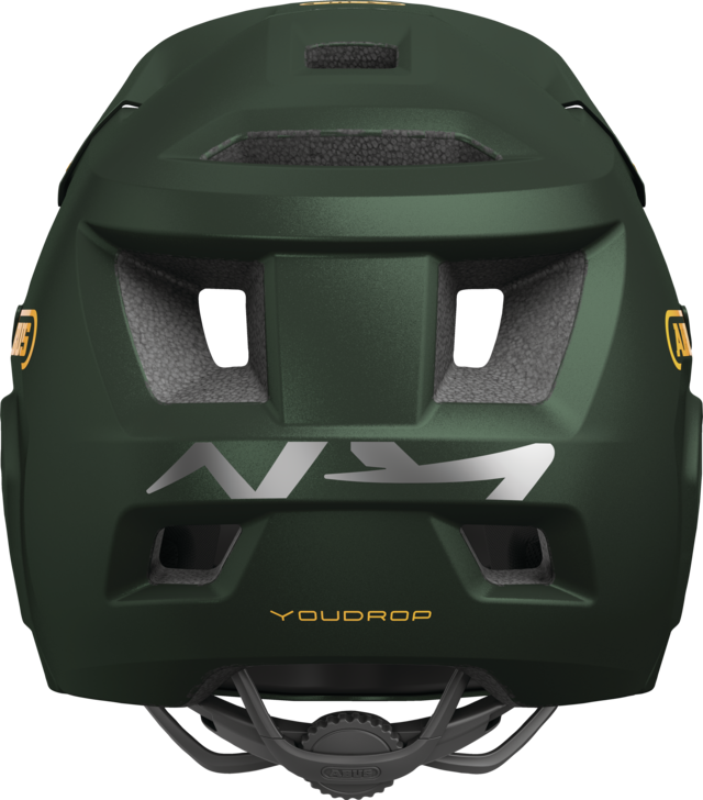 ABUS YOUDROP FF Junior Moss Green MTB-hjälm