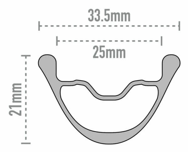 ENVE AG25 Tubeless Ready (Center Lock) framhjul