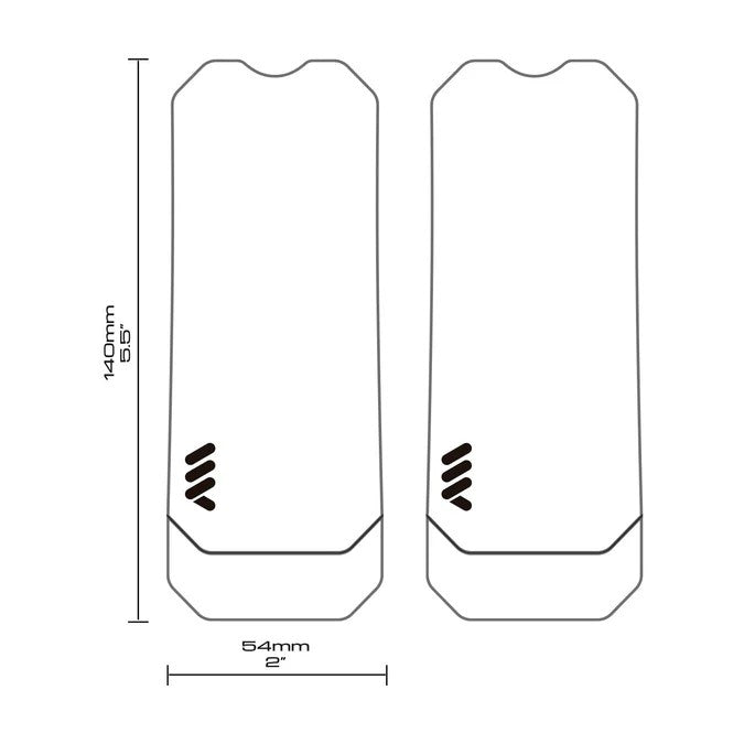 ALL MOUNTAIN STYLE Adhesive Crankset Protector Transparent