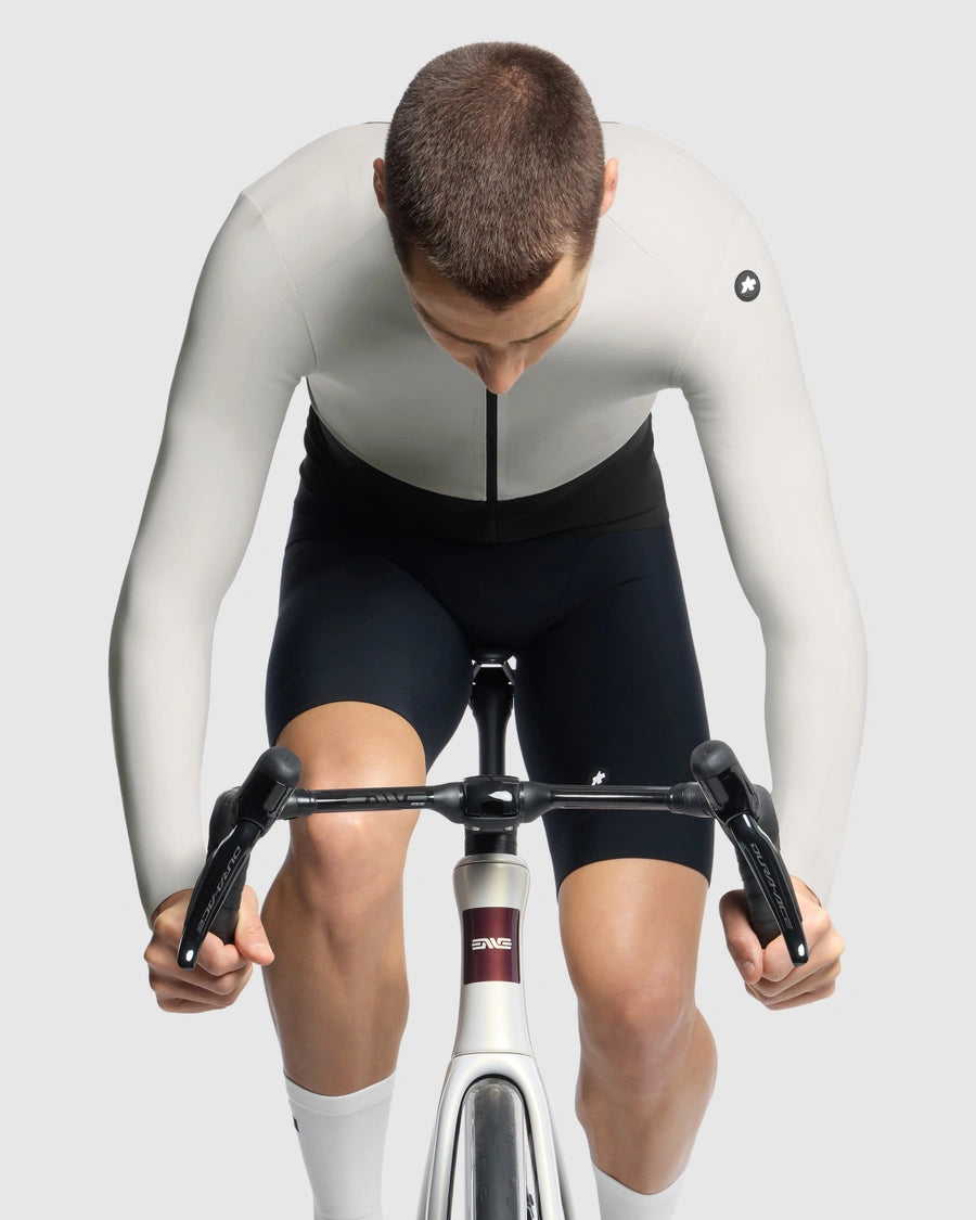 Tröja ASSOS EQUIPE R SPRING FALL S11 Långa ärmar Vit
