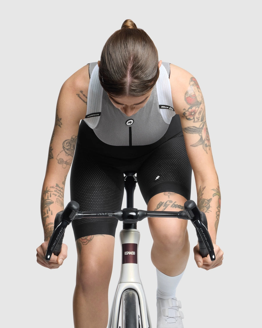 Kort Hängselshorts ASSOS MILLE GT INDOOR S11 Dam Svart
