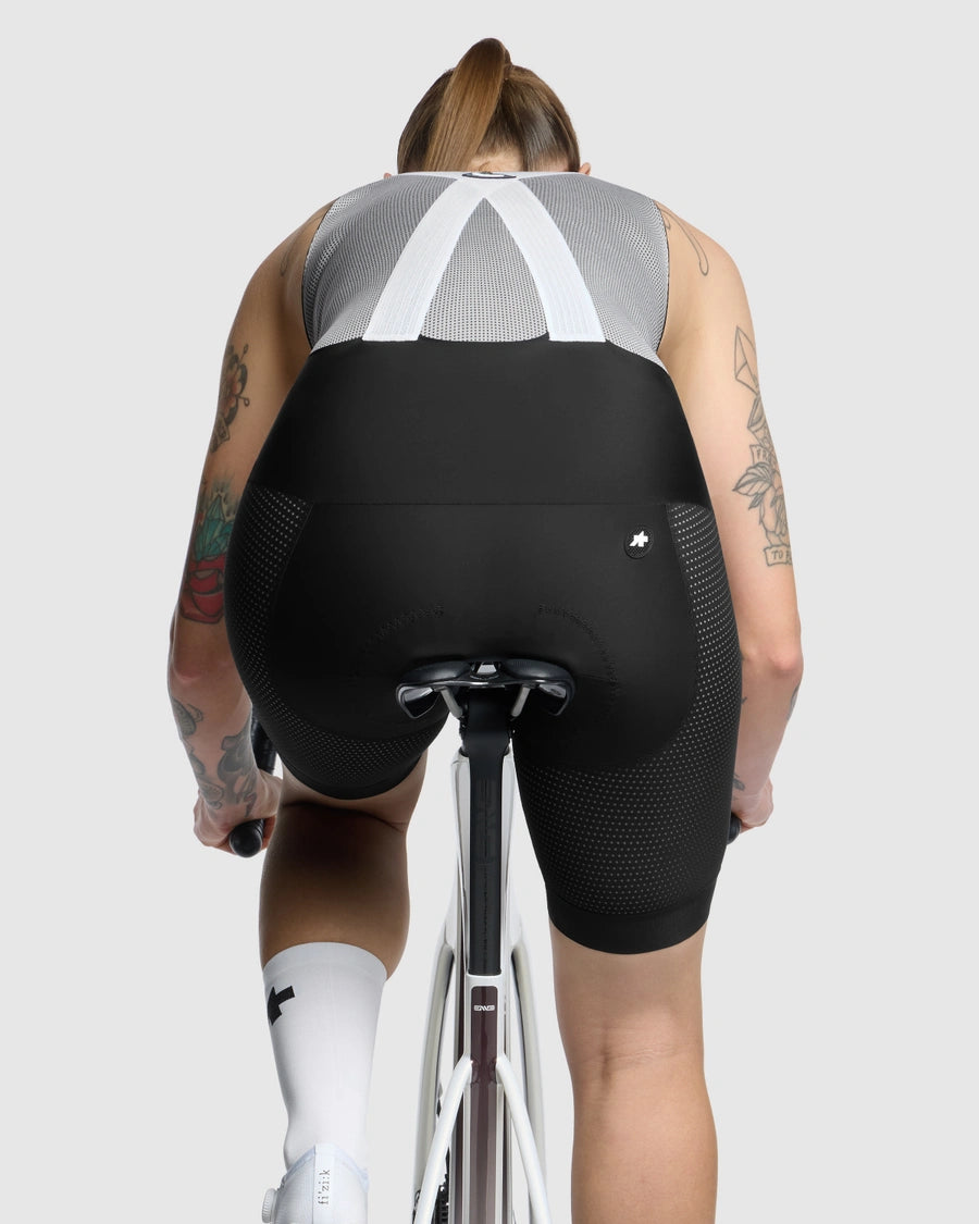 Kort Hängselshorts ASSOS MILLE GT INDOOR S11 Dam Svart
