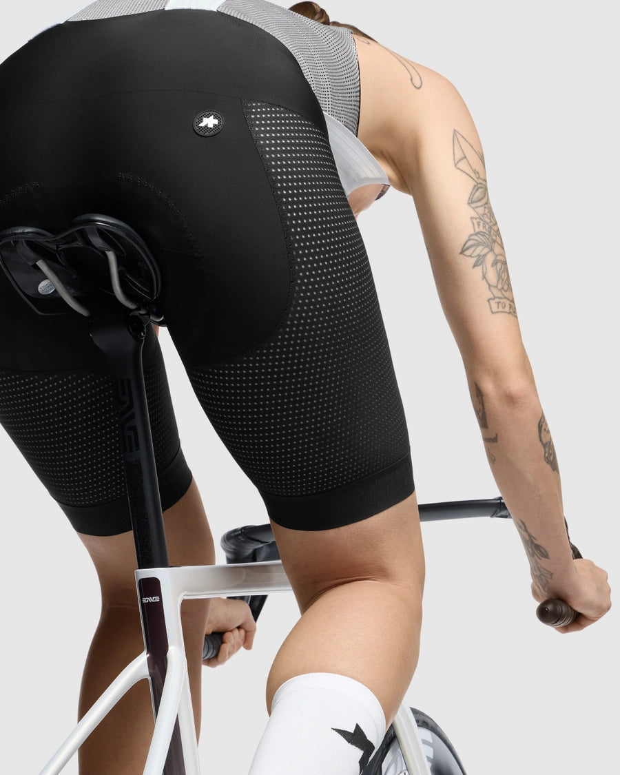 Kort Hängselshorts ASSOS MILLE GT INDOOR S11 Dam Svart