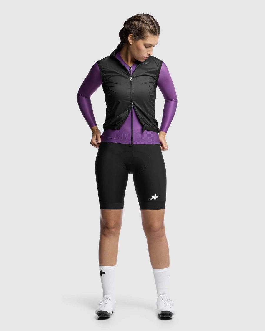 ASSOS UMA GT WIND S11 Ärmlös jacka, dam Svart