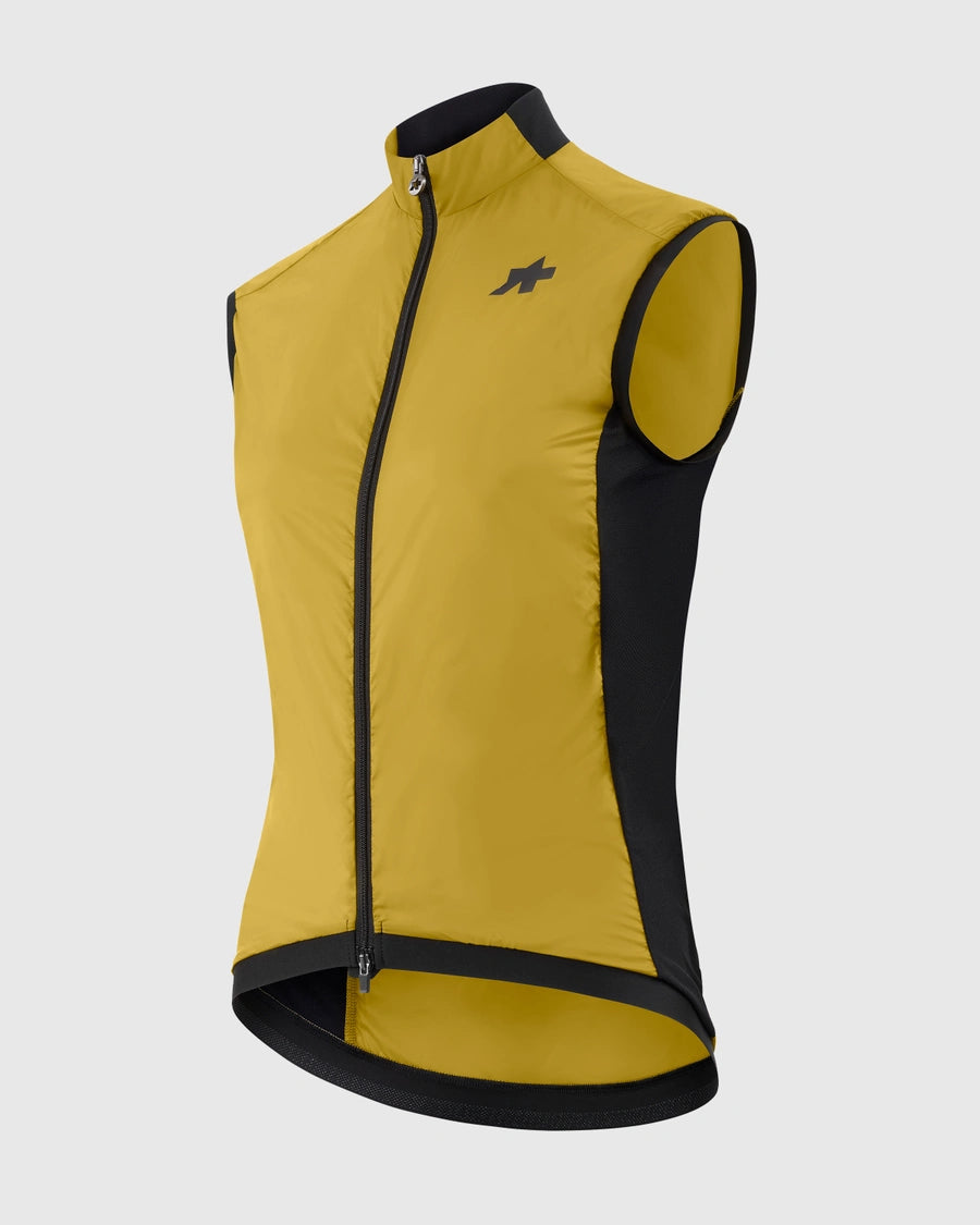 ASSOS UMA GT WIND S11 Guldgul ärmlös jacka för dam