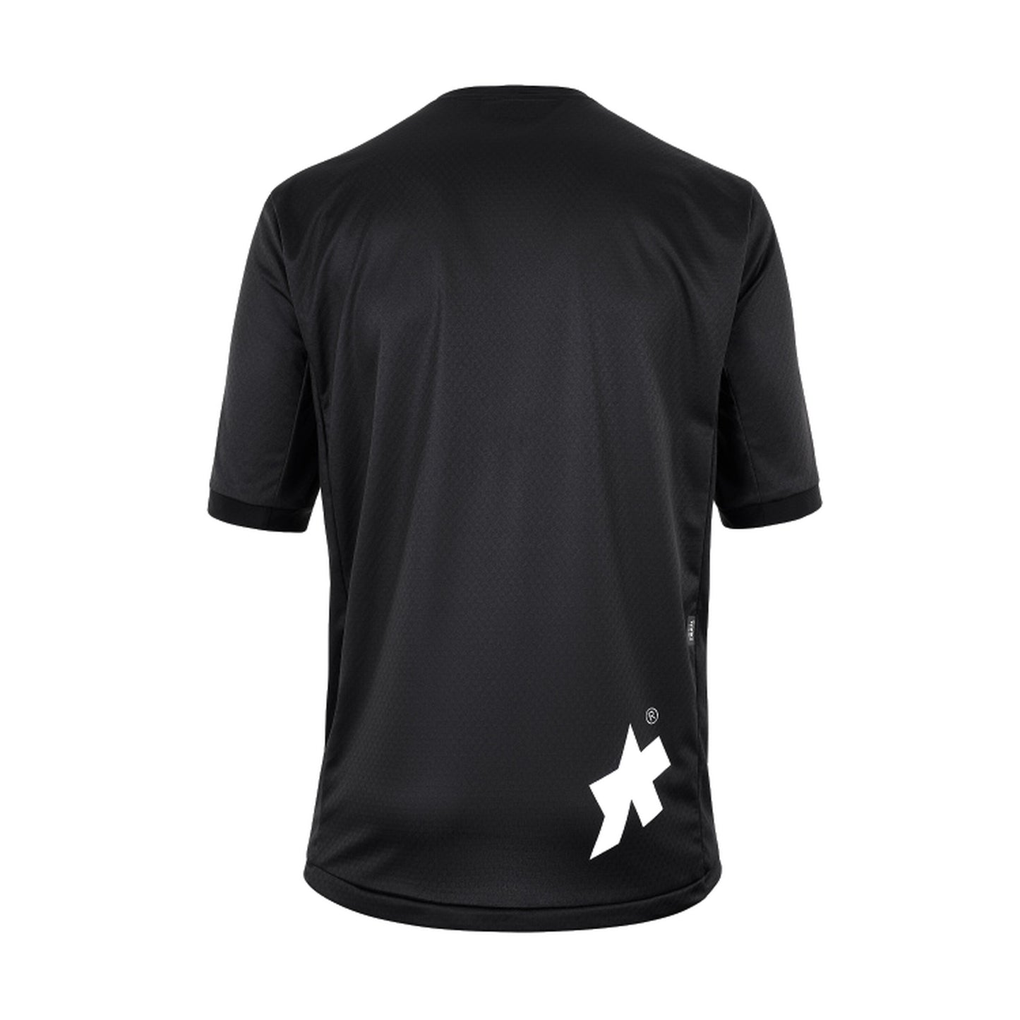 ASSOS TRAIL-tröja, storlek T3, kortärmad, svart