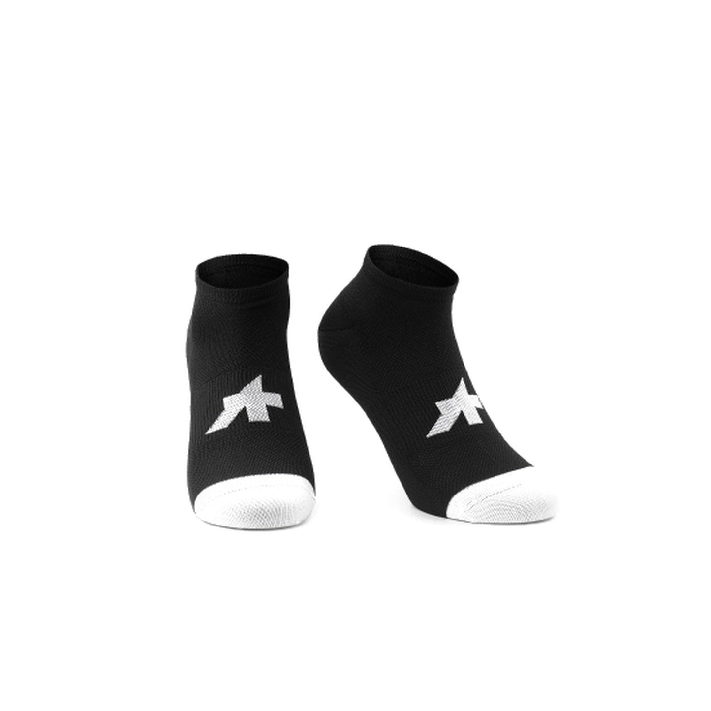 ASSOS RS SUPERLEGER LOW-strumpor, svarta