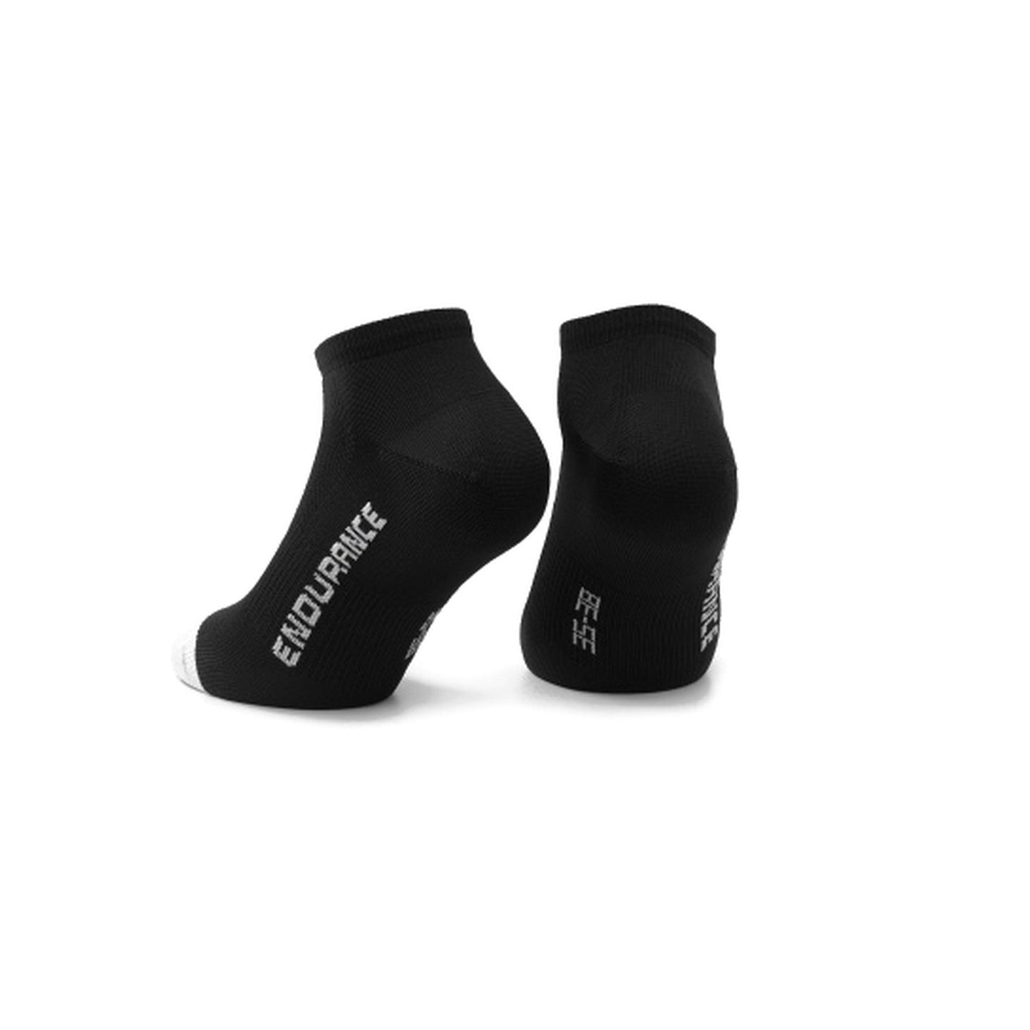 ASSOS RS SUPERLEGER LOW-strumpor, svarta